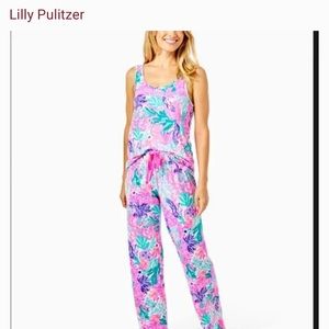 NWT Lilly Pulitzer Seaside Carnavale knit pajamas set